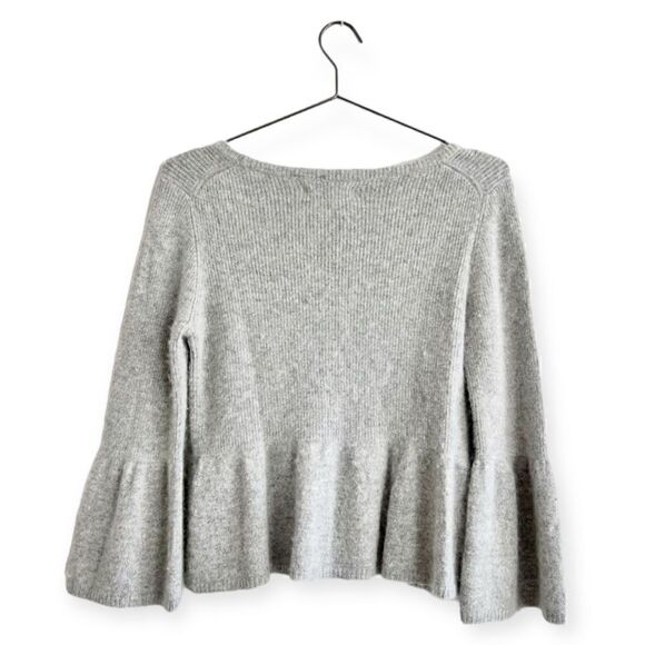 Express Ribbed Angora Wool Blend Crop Sweater Sz M - Picture 2 of 4